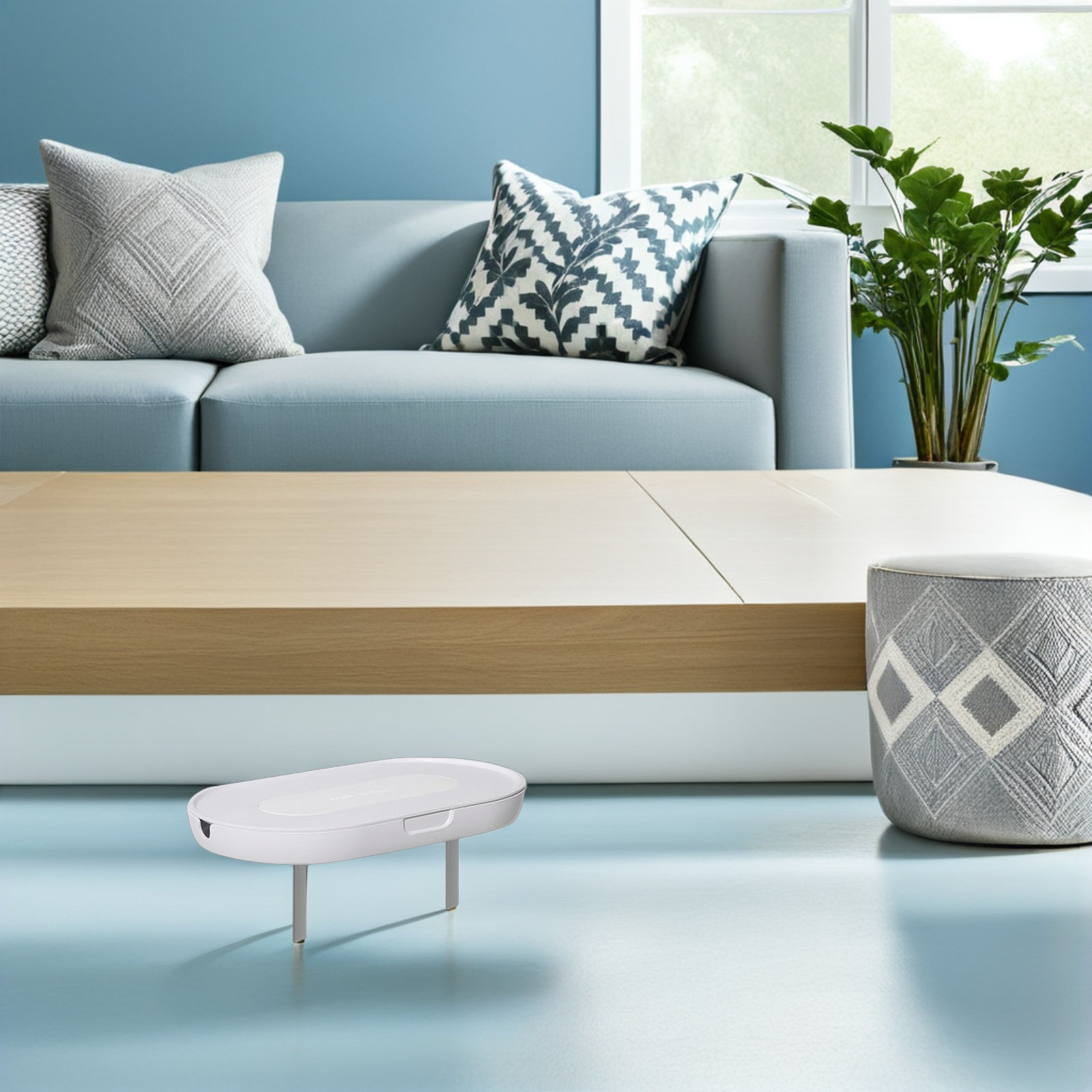 Food Storage Organizer - 壁掛けコンセントラック、取り外し可能なプラスチック製棚、収納オーガナイザー、ケーブルホルダー、穴あけ不要の棚、家庭用コード管理、寝室用
