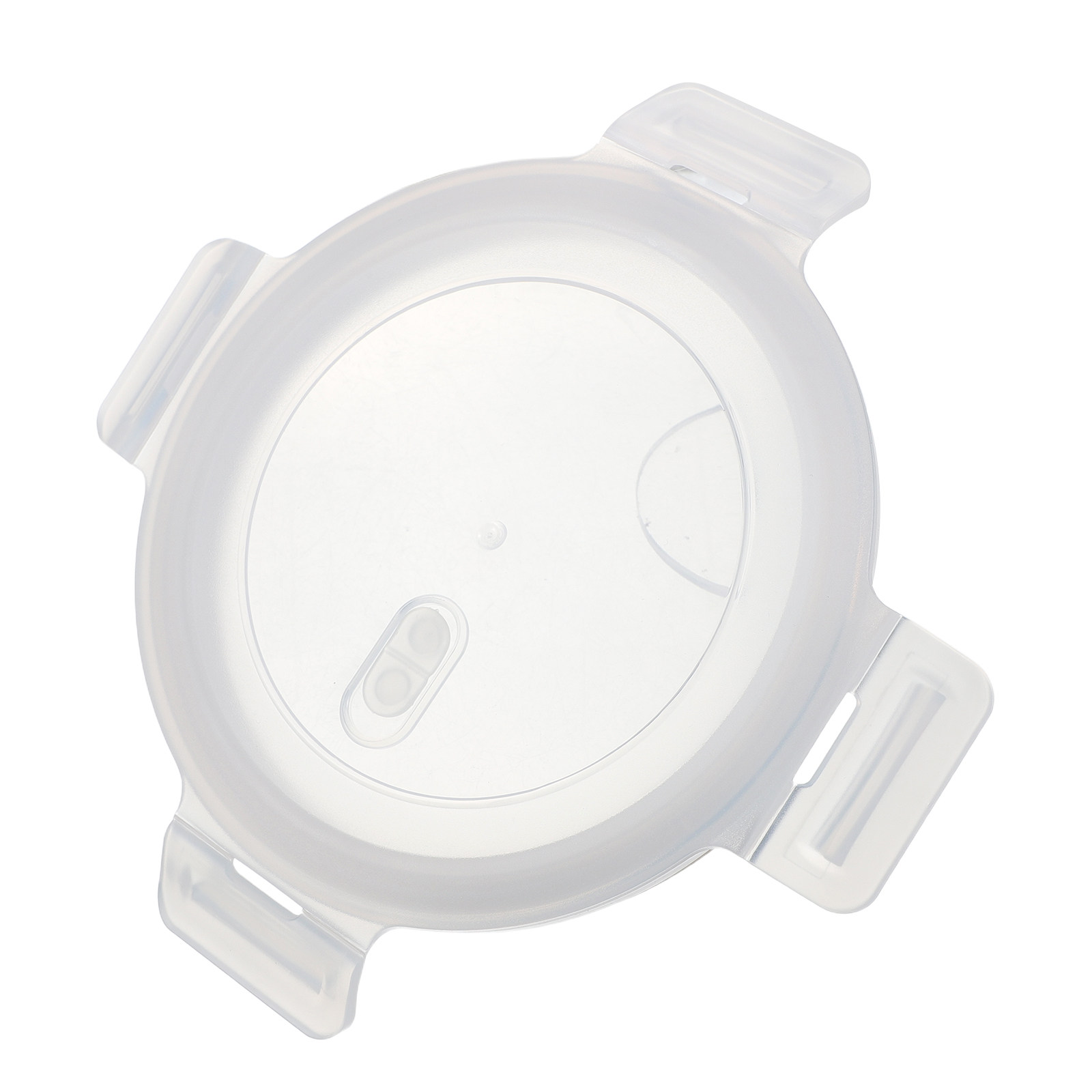 Food Storage Glass Round - 6インチスナップロック式丸型容器蓋、気密シリコンガスケットシール、ガラス製食品保存容器用交換カバー、食器洗い機対応、冷蔵庫用