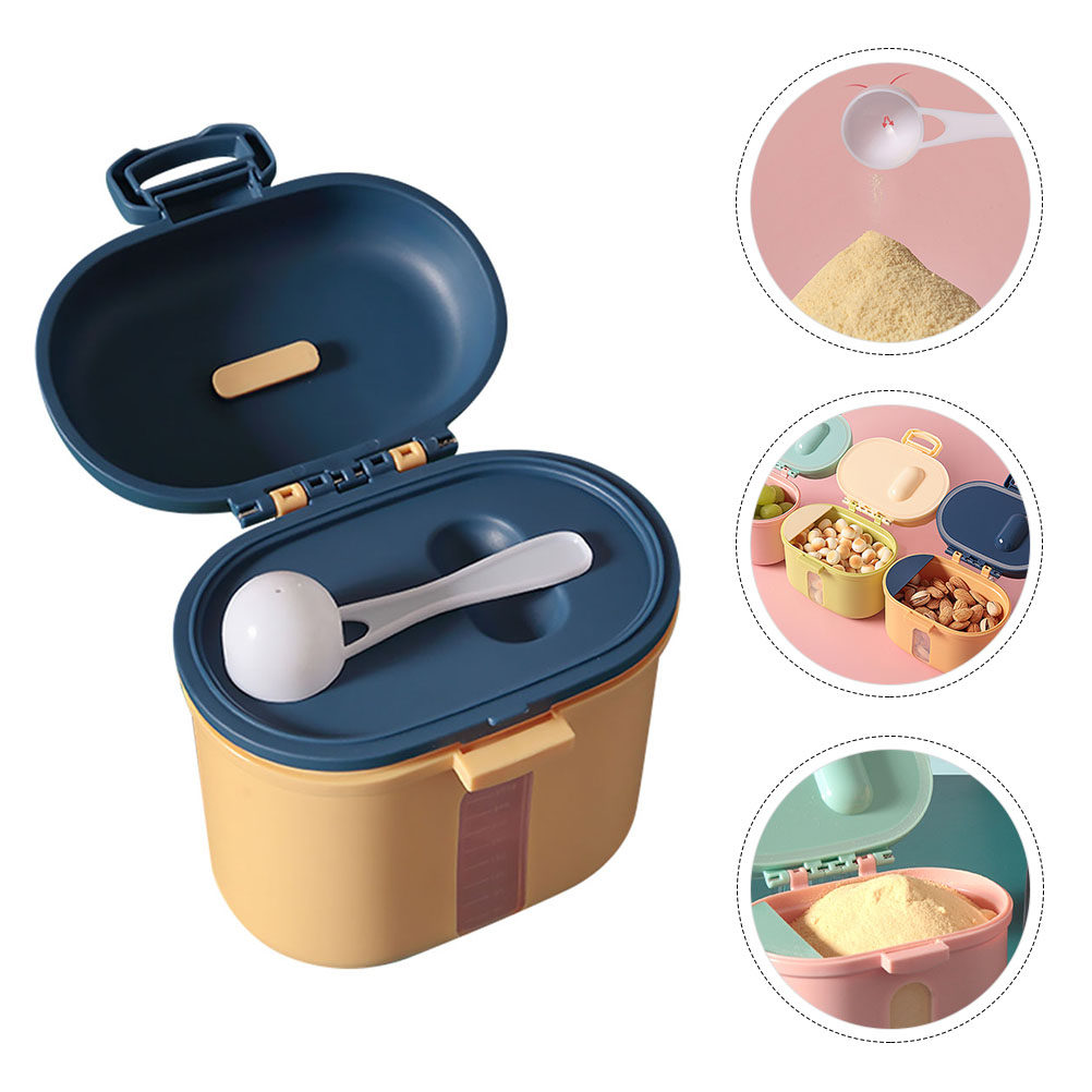 Food Storage Dispenser - 1 セットポータブル粉ミルクボックス乳児用粉ミルクディスペンサー幼児用食品持ち運び保存容器 PP 素材軽量防塵