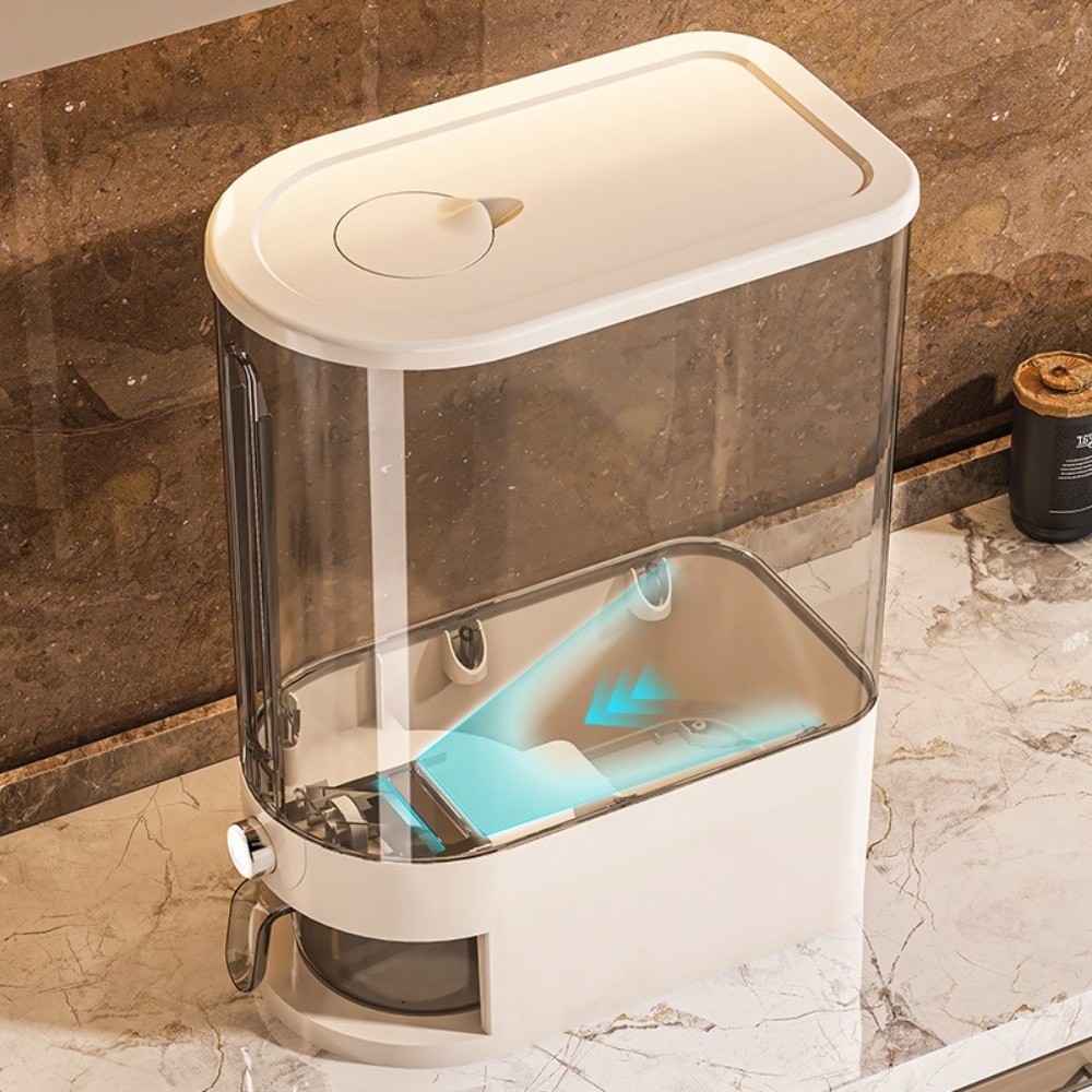 Food Storage Dispenser - 新登場の高品質密閉型防虫米保存容器 5/10KG 防湿米密封ボックス ドライフードディスペンサー 穀物用