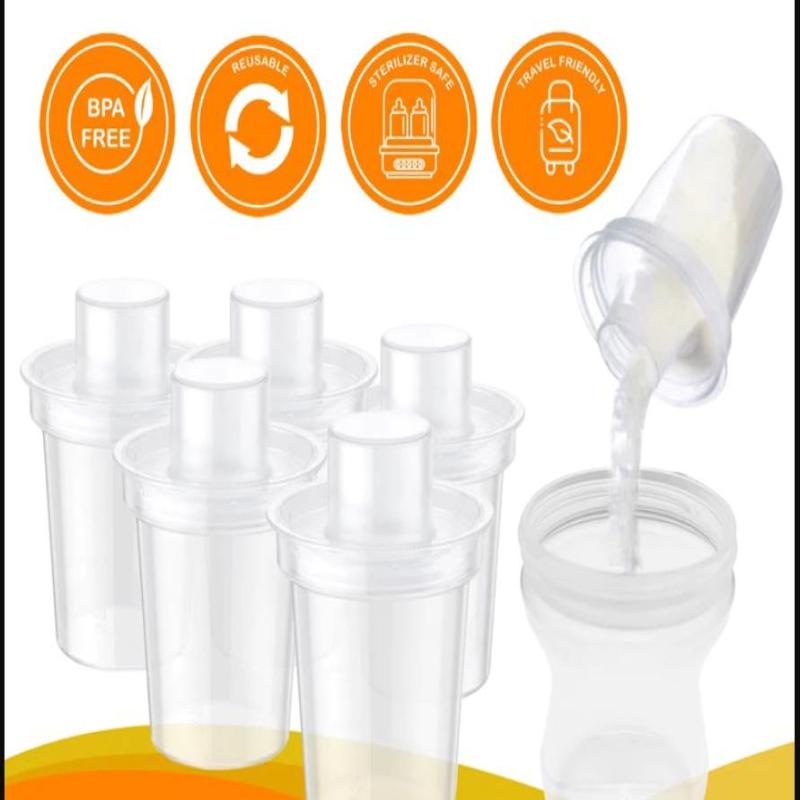 Food Storage Dispenser - 6PPC 80ML ベビーミルクパウダーディスペンサー ポータブルベビーフード収納ボックス ベビーディスペンサー 計量済みパウダーボックス