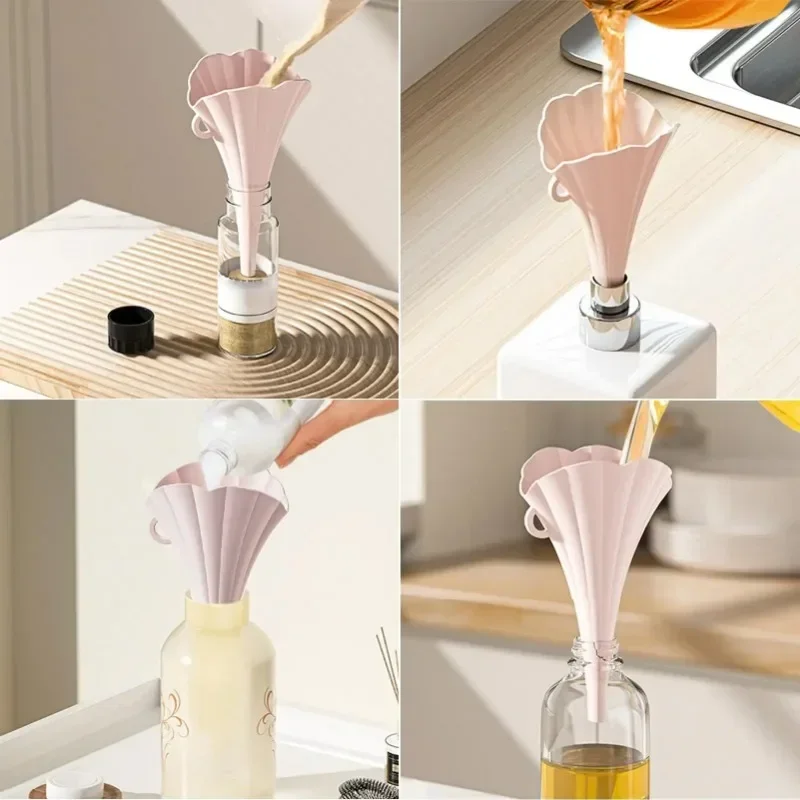 漏斗折りたたみ式食品グレードキッチンオイル充填容器クリエイテ - Food Storage Dispenser のレビューと価格