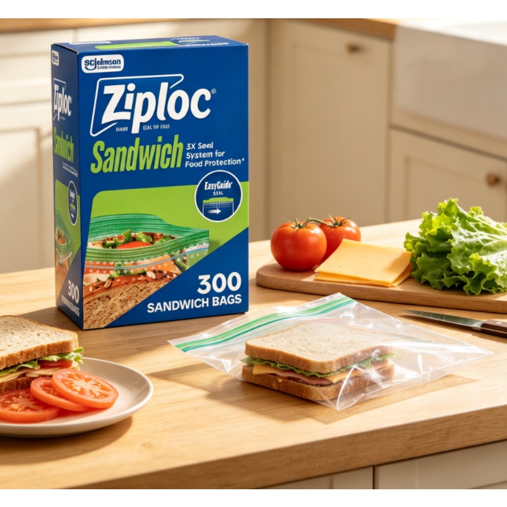 ジップロック ®   イージーガイド付きブランドサンドイッチ - Food Storage Brands のレビューと価格