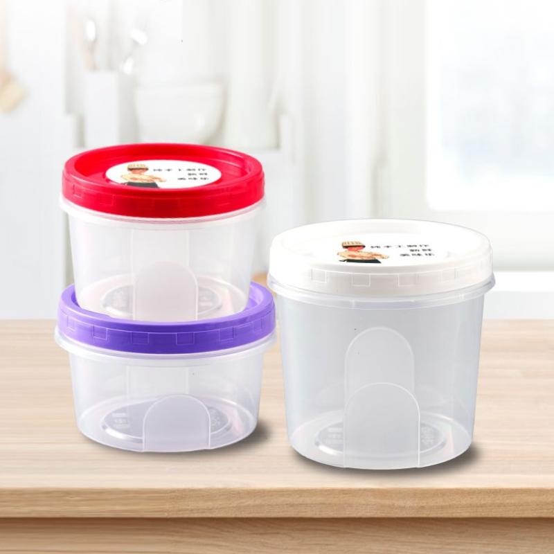 【HG】4個入り丸型食品保存容器 キッチン冷蔵庫収納容器 果 - Food Storage Glass Round のレビューと価格