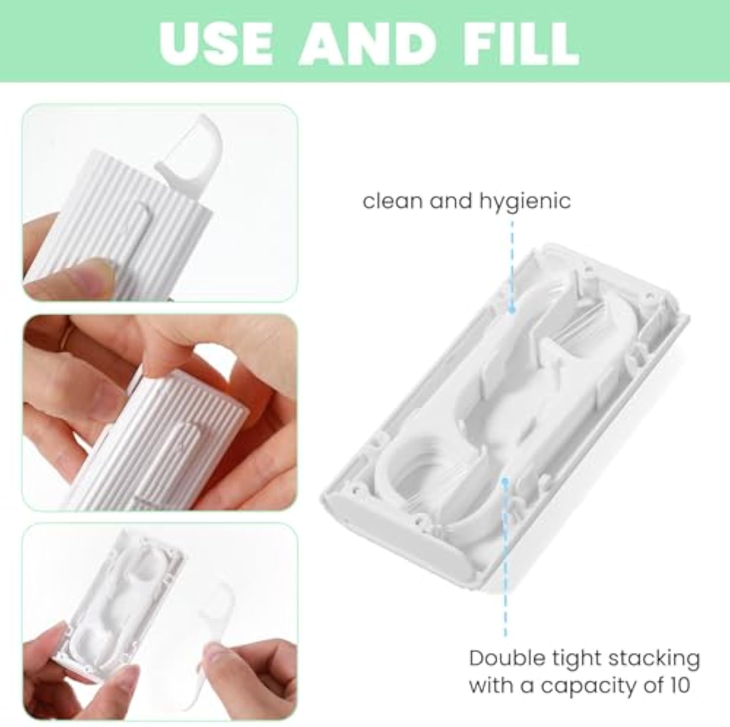 ポータブル自動デンタルフロスディスペンサー ポップアップトラ - Food Storage Dispenser のレビューと価格