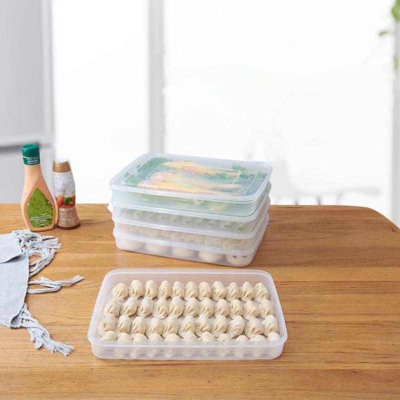 透明なキッチン収納ボックス 冷蔵庫オーガナイザー 食品グレー - Food Storage Ideas のレビューと価格