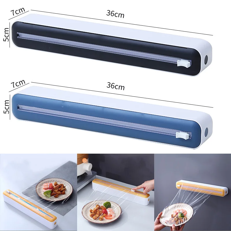 食品フィルムディスペンサー カッター付き磁気プラスチックラッ - Food Storage Dispenser のレビューと価格