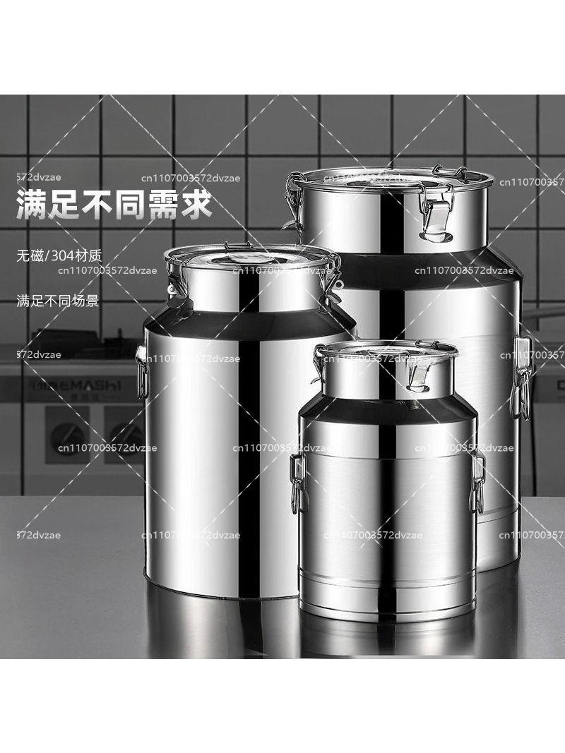 304ステンレス鋼製密閉ミルクバケツ、食品グレードオイルドラ - Food Storage Drums のレビューと価格