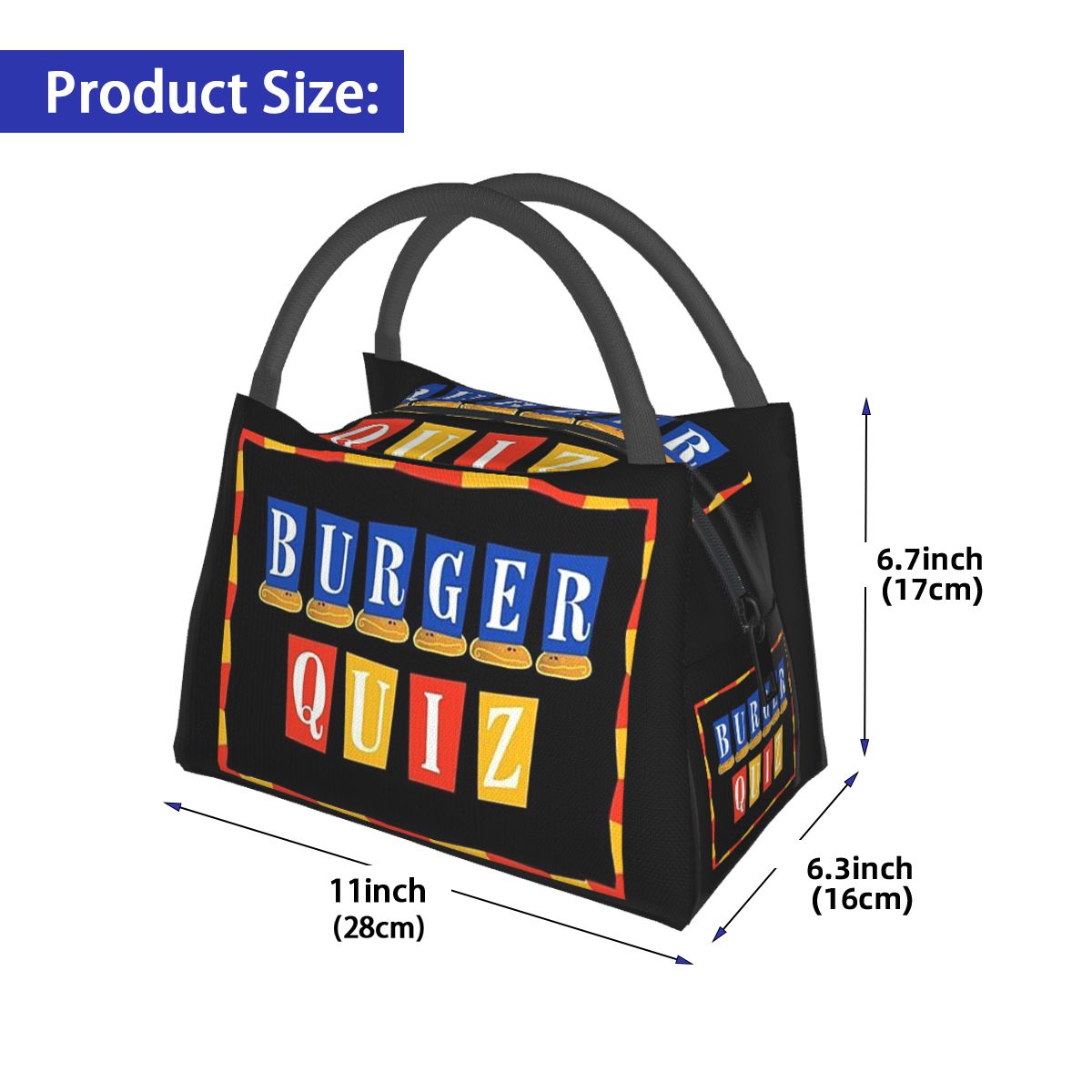 バーガークイズ 新ロゴ入り 保温ランチバッグ 女性用 弁当収 - Food Storage Quiz のレビューと価格