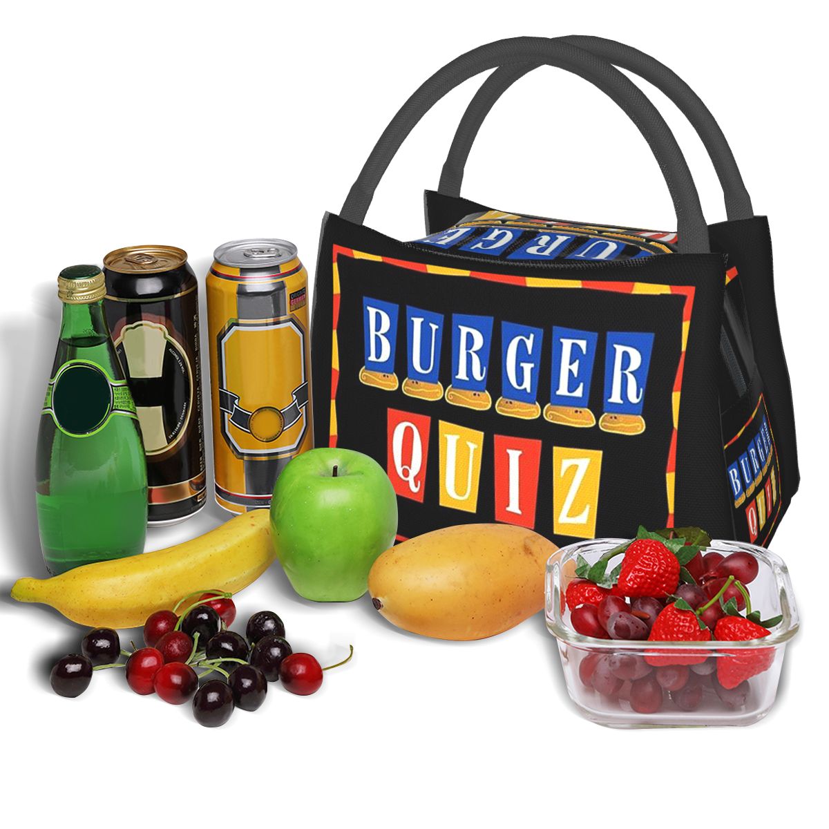 バーガークイズ 新ロゴ入り 保温ランチバッグ 女性用 弁当収 - Food Storage Quiz のレビューと価格