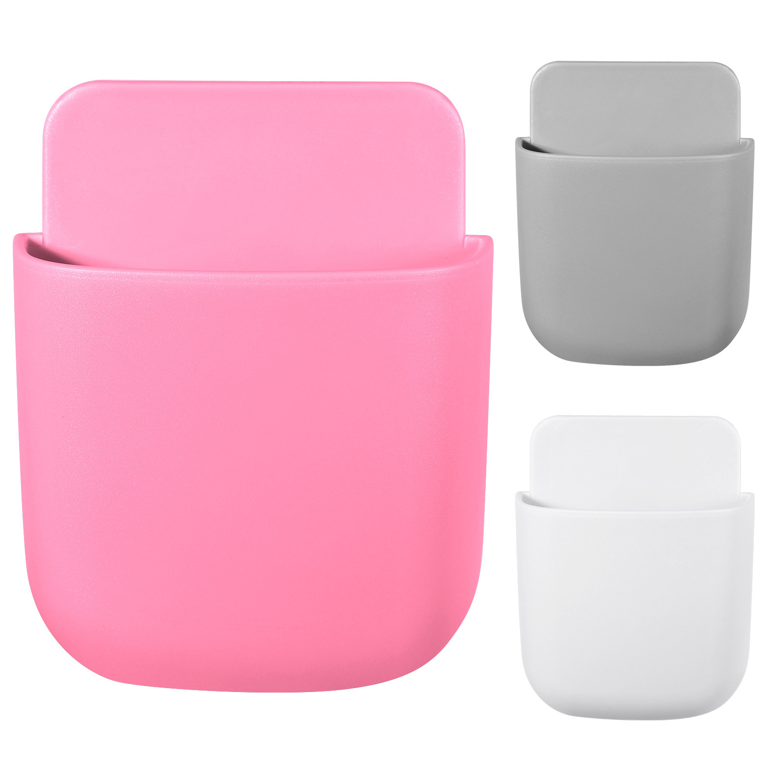 3個セット 壁掛け式透明収納ボックス リモコン・携帯電話・小 - Food Storage Organizer のレビューと価格