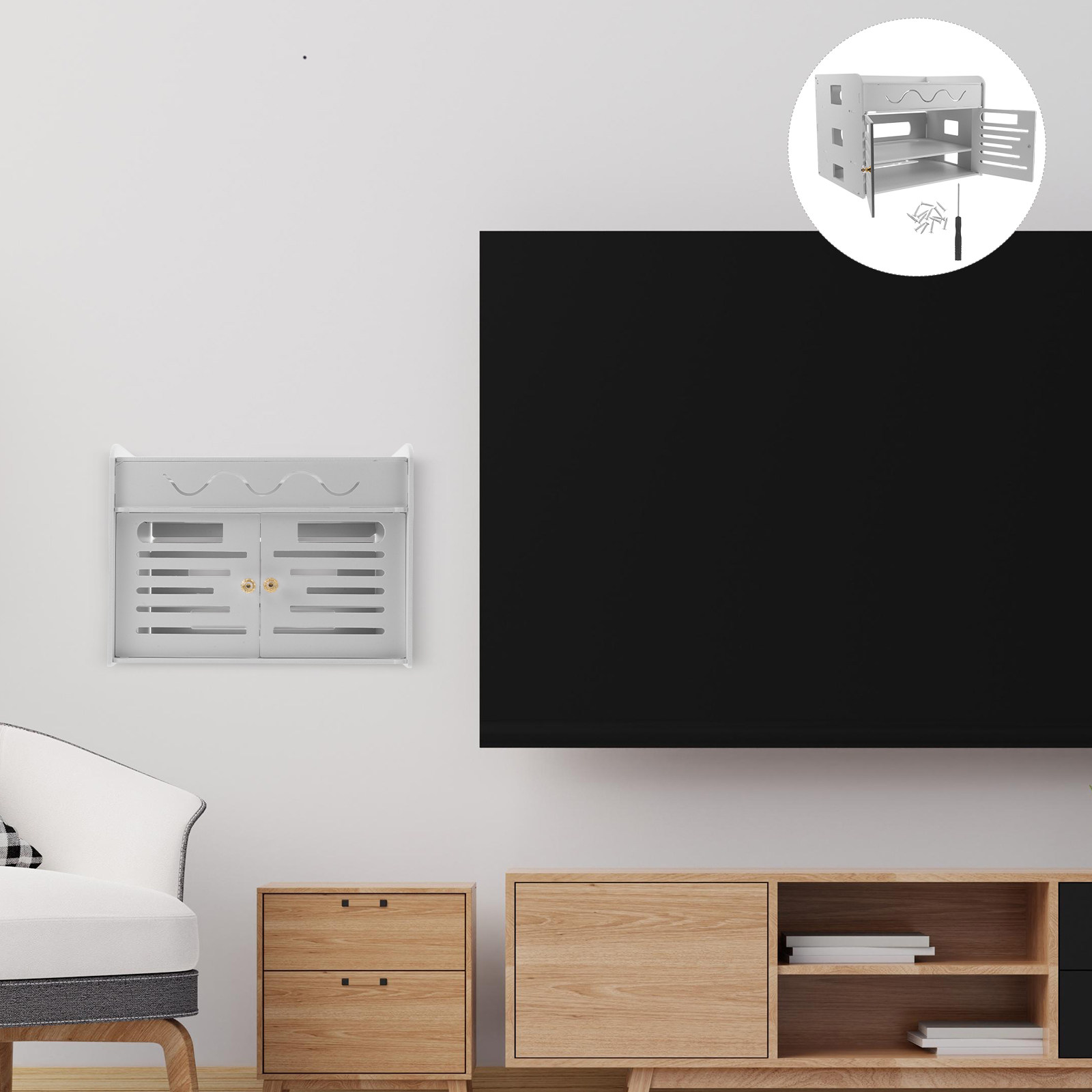 3層WiFiルーター収納ボックス ワイヤレスルーターオーガナ - Food Storage Organizer のレビューと価格
