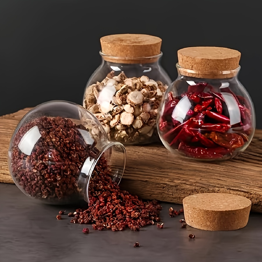 透明ガラス収納キャニスター、コーヒー用の丸い装飾的な小さなコ - Food Storage Glass Round のレビューと価格
