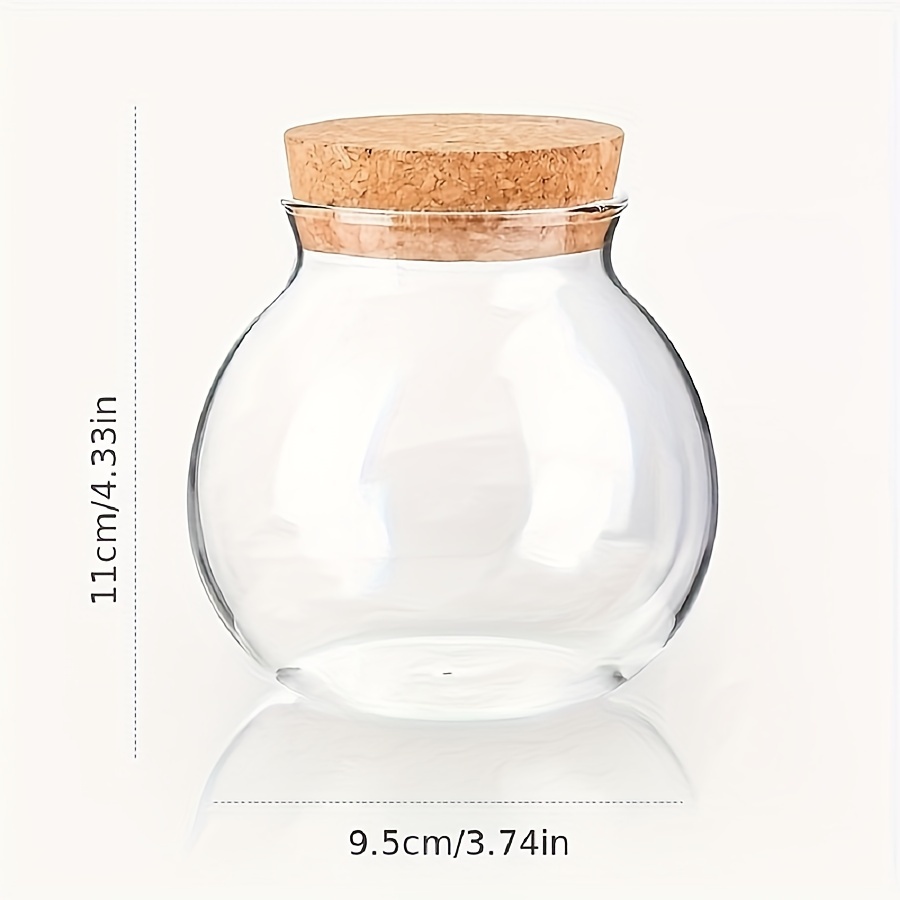 透明ガラス収納キャニスター、コーヒー用の丸い装飾的な小さなコ - Food Storage Glass Round のレビューと価格