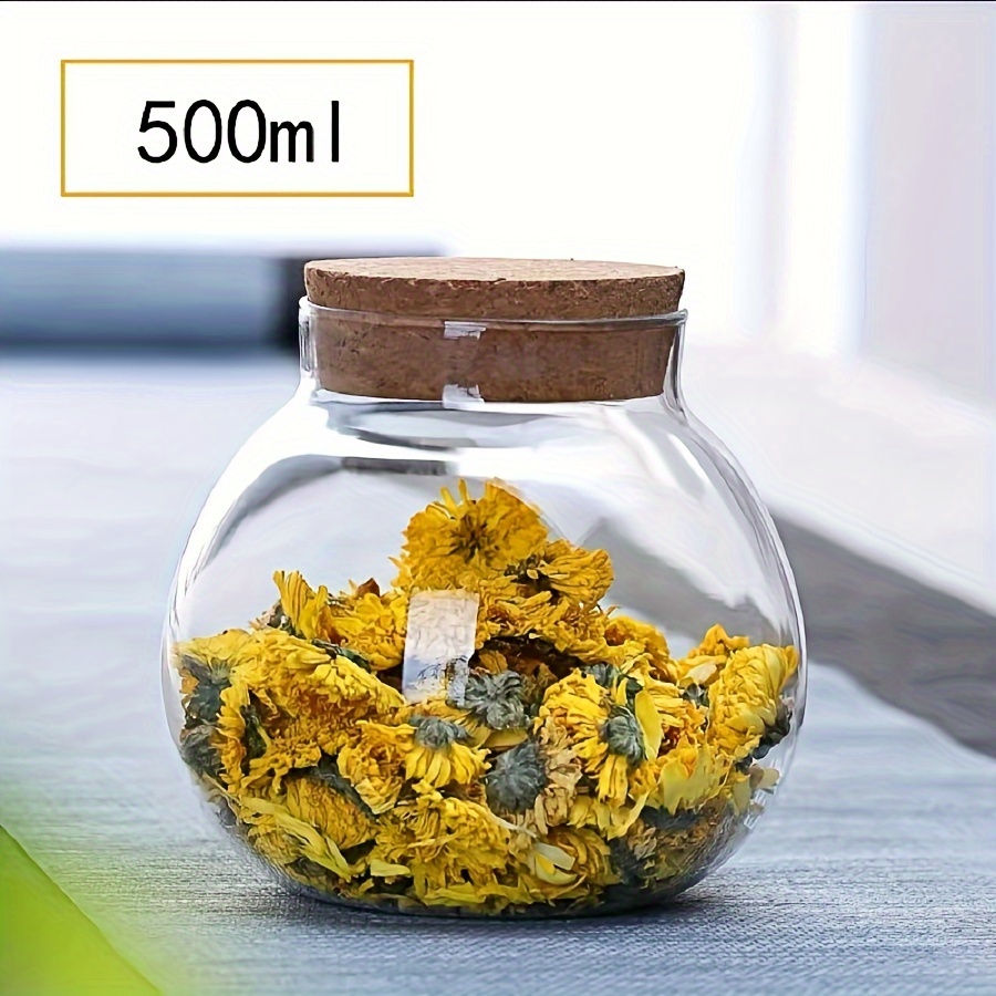 透明ガラス収納キャニスター、コーヒー用の丸い装飾的な小さなコ - Food Storage Glass Round のレビューと価格
