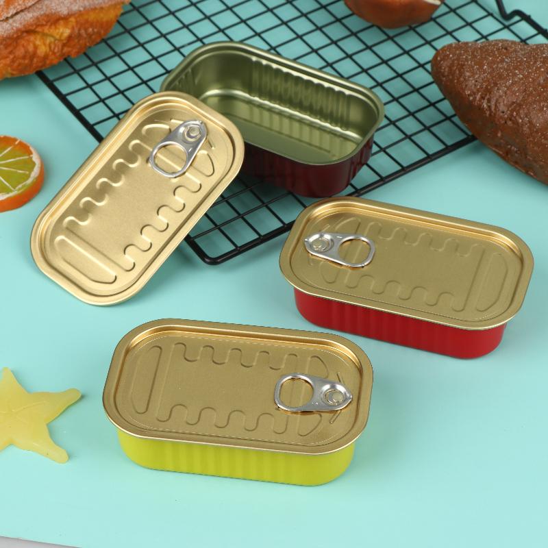 2個入り長方形ミニ密閉金属製収納ボックス、プルリング付き蓋、 - Food Storage Organizer のレビューと価格