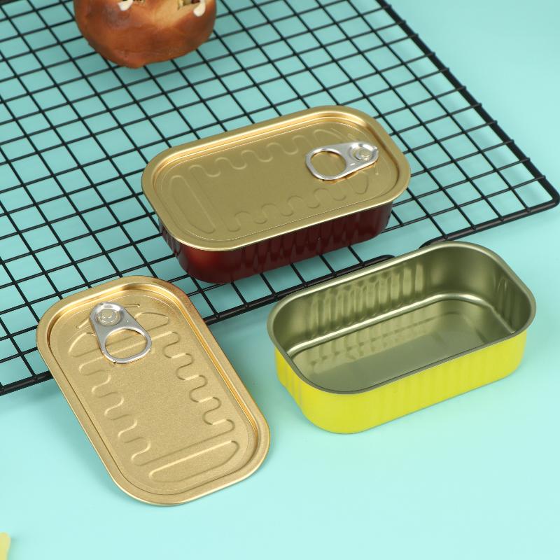 2個入り長方形ミニ密閉金属製収納ボックス、プルリング付き蓋、 - Food Storage Organizer のレビューと価格