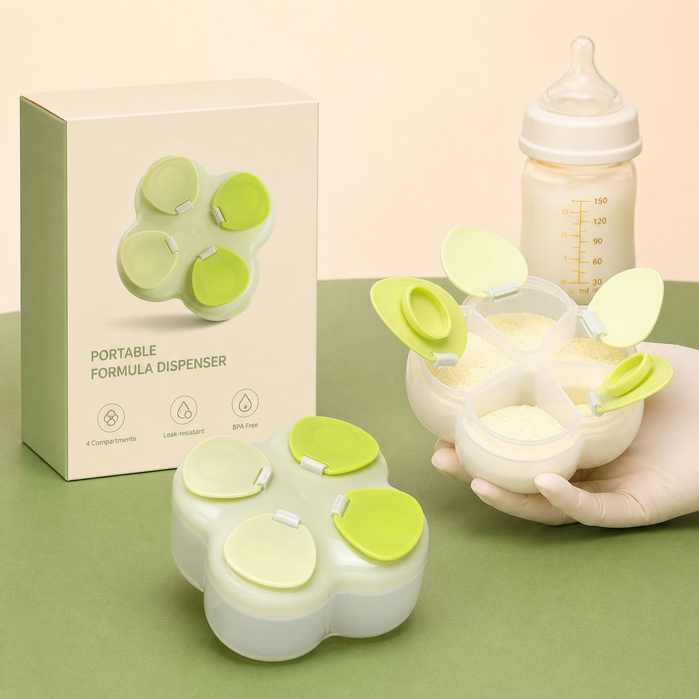 分割式フォーミュラディスペンサー 720ml 4コンパートメ - Food Storage Dispenser のレビューと価格