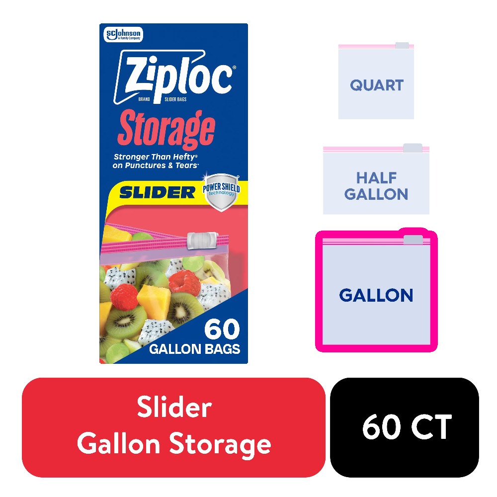 ジップロック ®   ブランド食品保存スライダーガロンバッグ - Food Storage Brands のレビューと価格