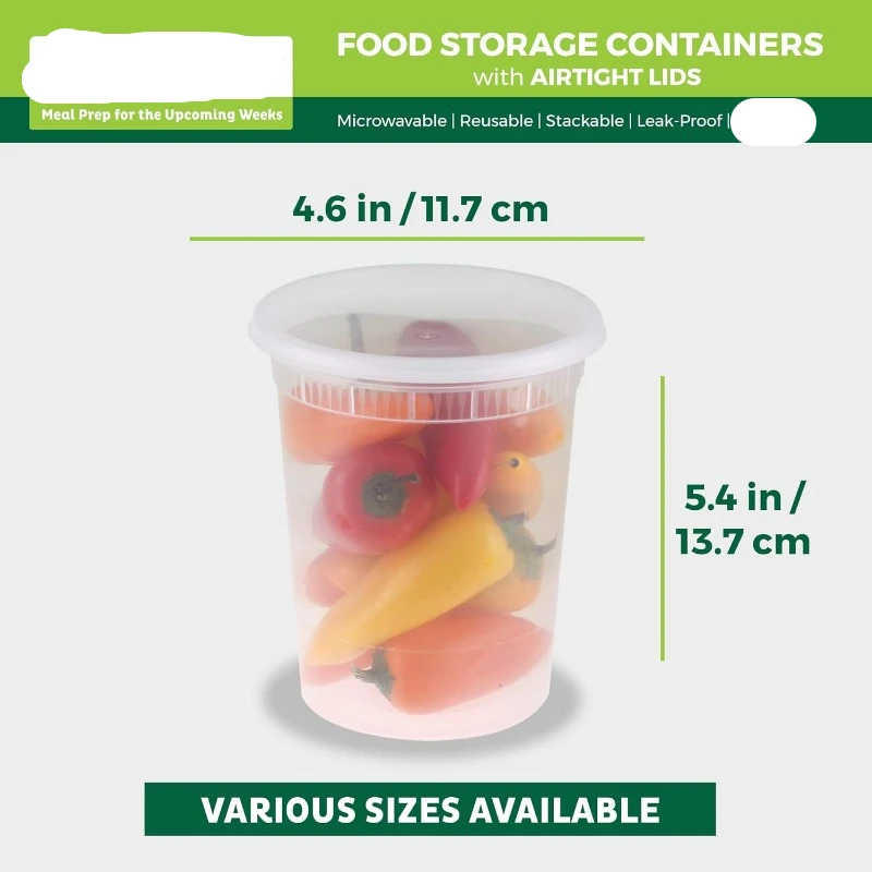 ふた付きプラスチックデリ容器、スライム、スープ、食事準備容器 - Food Storage Ideas のレビューと価格