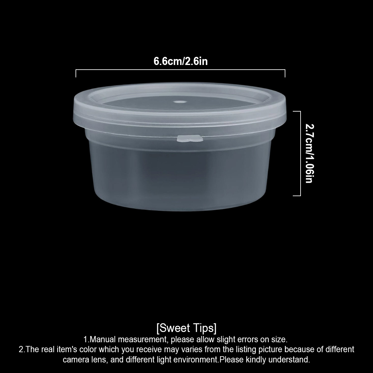 10/20/40個入り小型スライム容器（蓋付き）、調味料容器 - Food Storage Ideas のレビューと価格