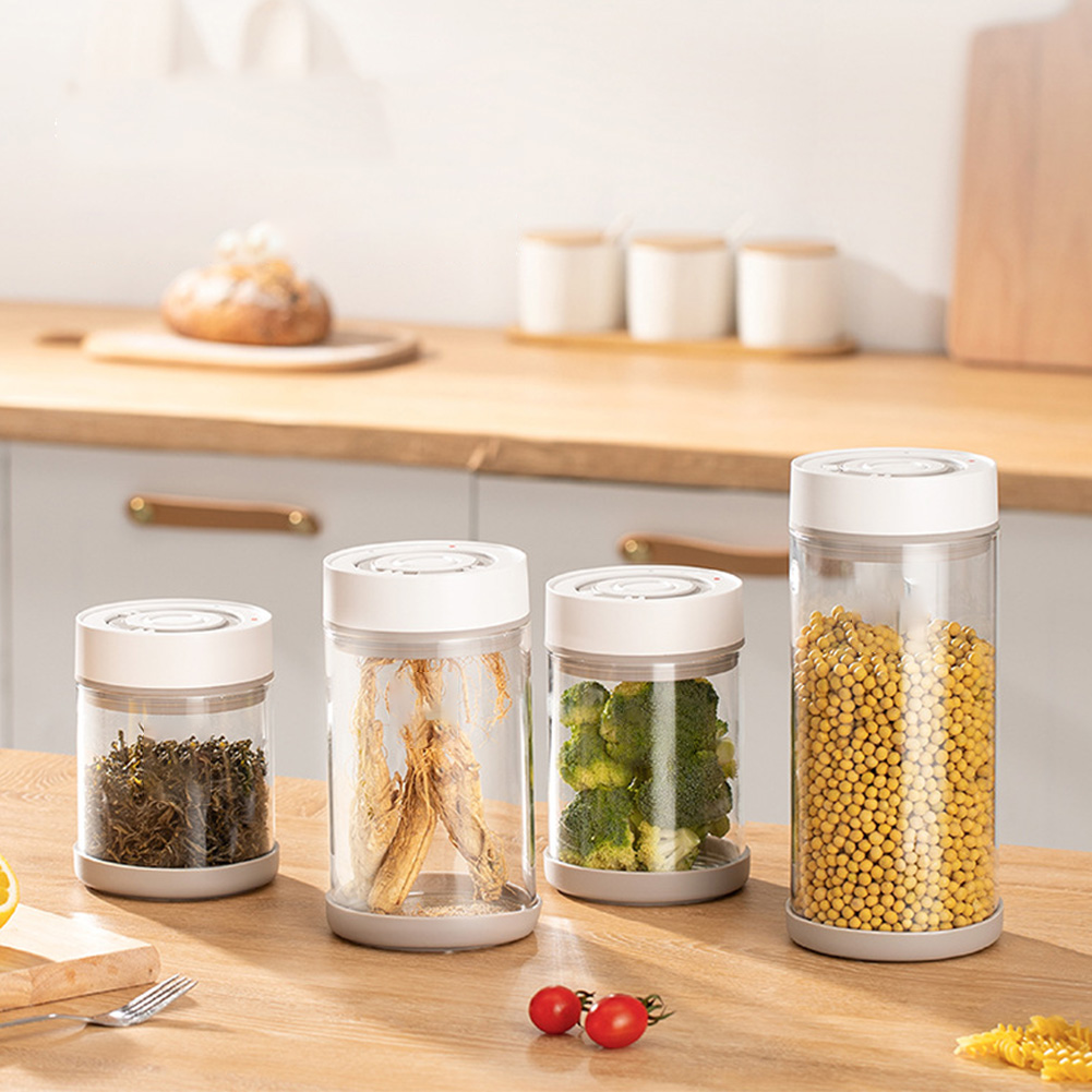キッチン防湿ガラスコーヒー豆ジャー自動インテリジェント真空保 - Food Storage Ideas のレビューと価格