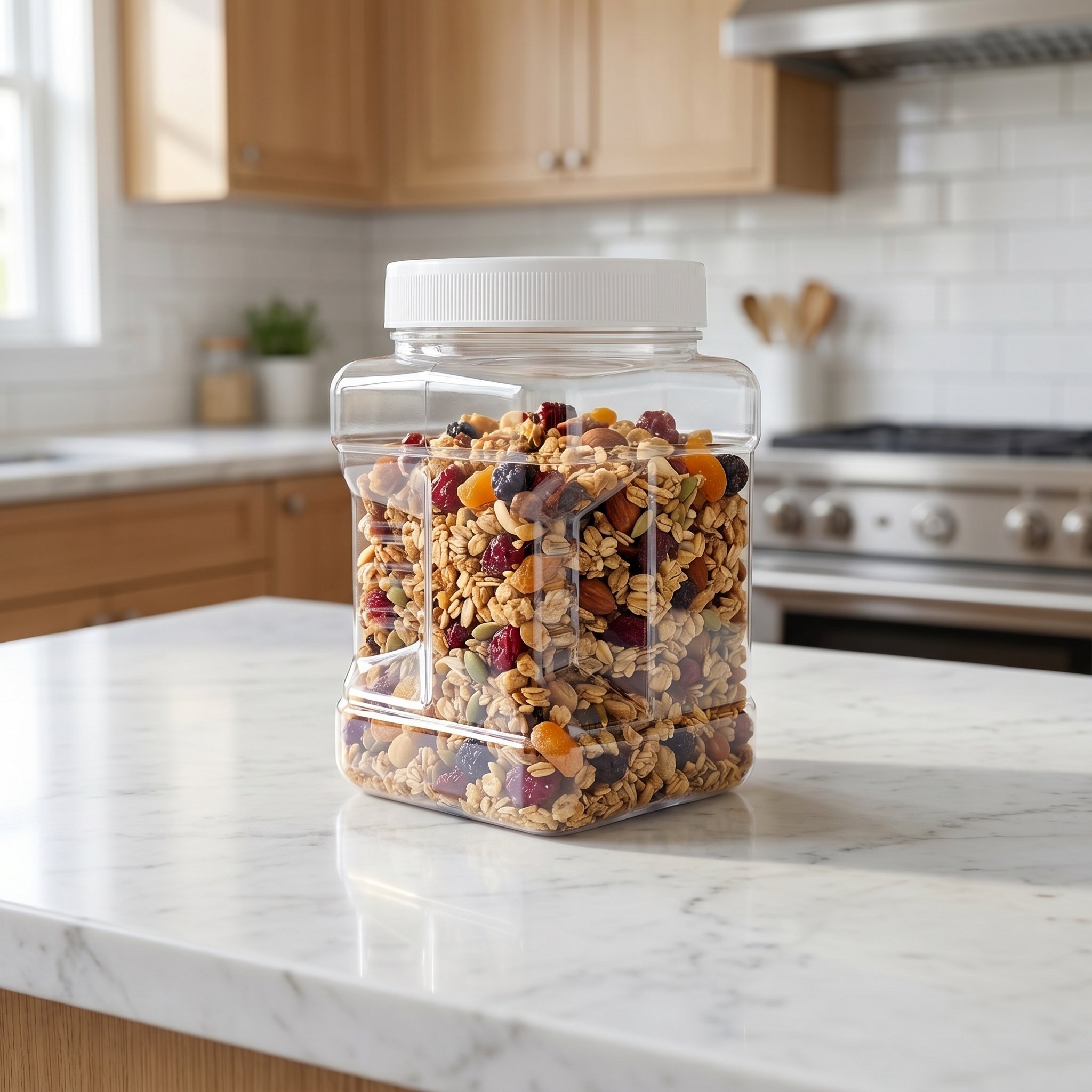 6個入り透明正方形密閉保存容器 広口プラスチック容器 再利用 - Food Storage Organizer のレビューと価格