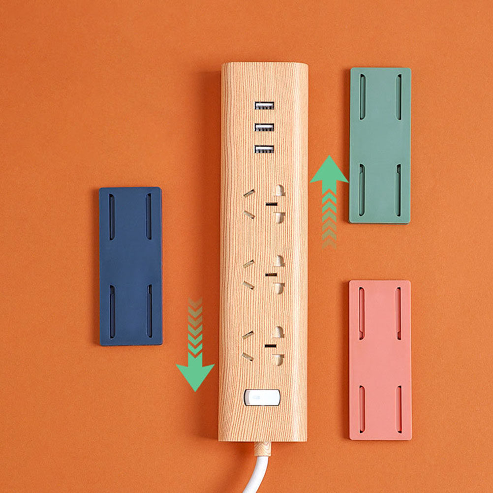 4個入り粘着式ソケットホルダー 穴あけ不要の多機能壁掛け電源 - Food Storage Organizer のレビューと価格