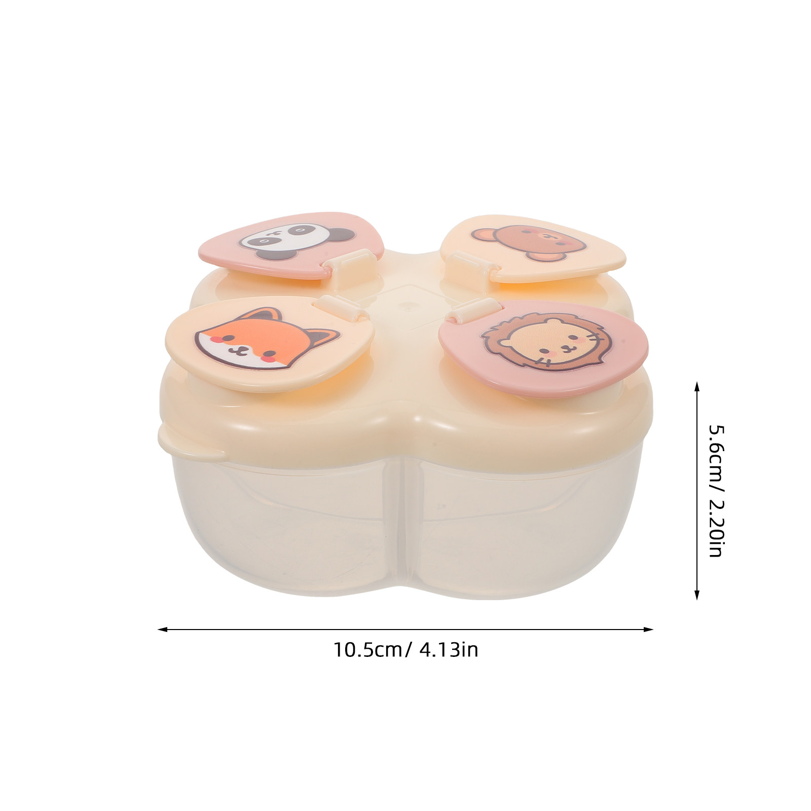 4つのコンパートメントを備えた携帯用粉ミルク容器、フォーミュ - Food Storage Dispenser のレビューと価格