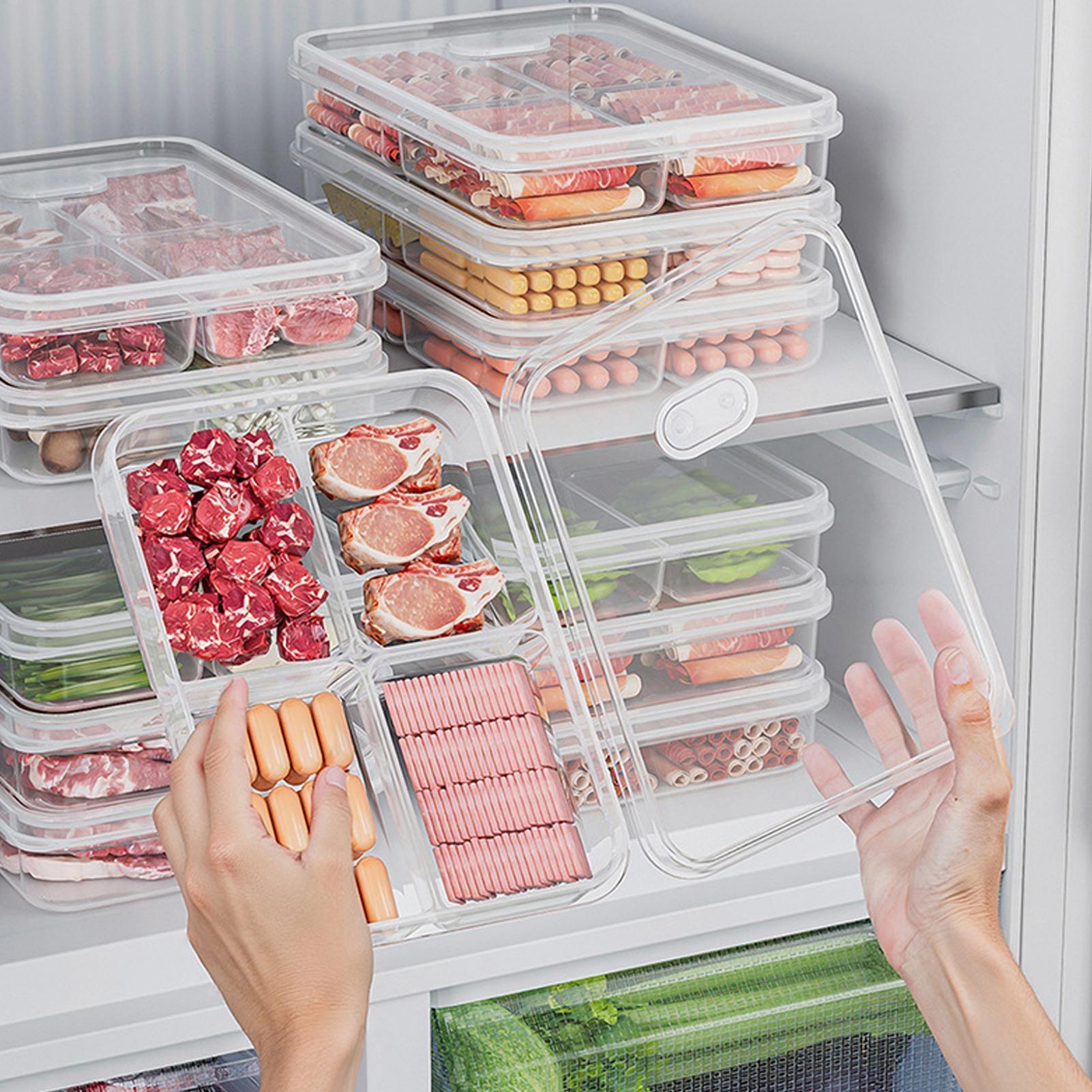 1PC 冷蔵庫収納ボックス肉野菜鮮度保持収納ボックス透明食品 - Food Storage Ideas のレビューと価格