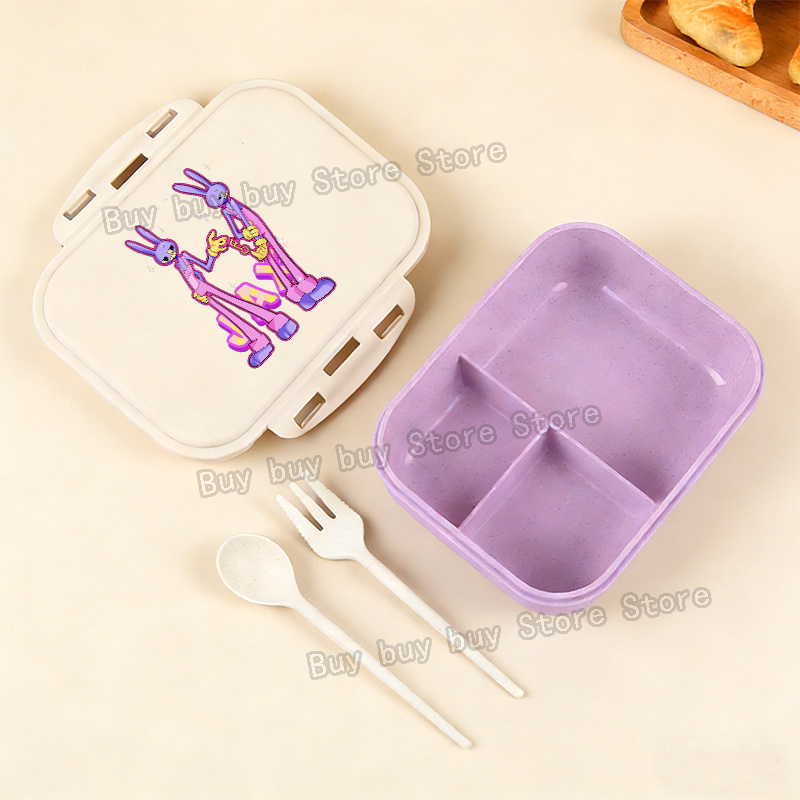 アニメアメージングデジタルサーカスランチボックスポータブル弁 - Food Storage Ideas のレビューと価格