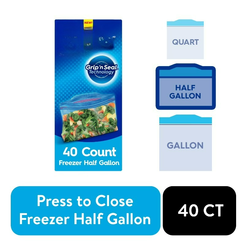 ブランドフリーザー ハーフガロン食品保存袋、グリップ＆シール - Food Storage Brands のレビューと価格