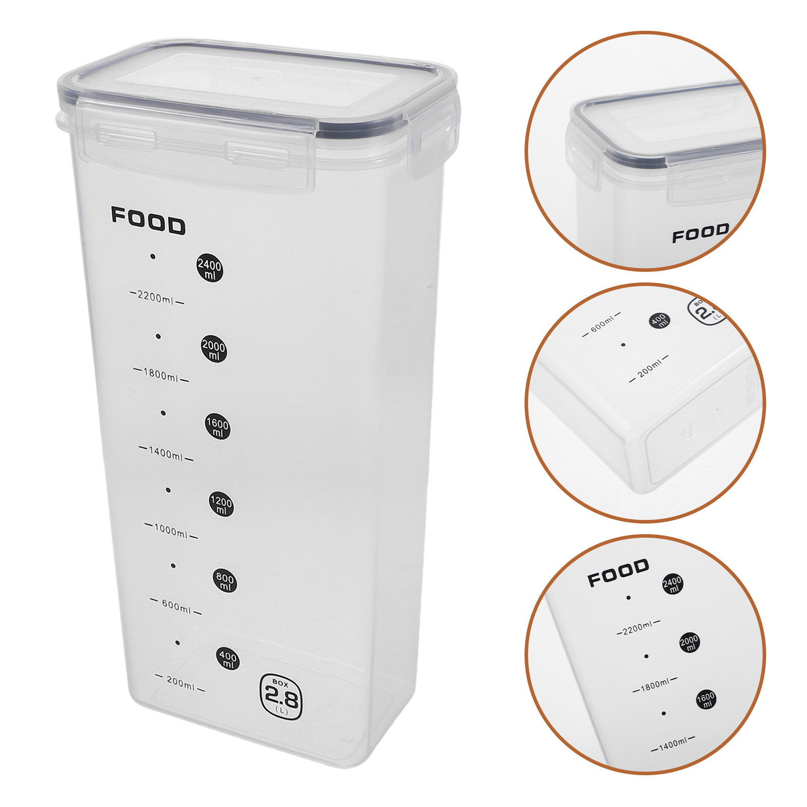 2個入り透明穀物保存容器 密閉型米シリアルパスタディスペンサ - Food Storage Dispenser のレビューと価格
