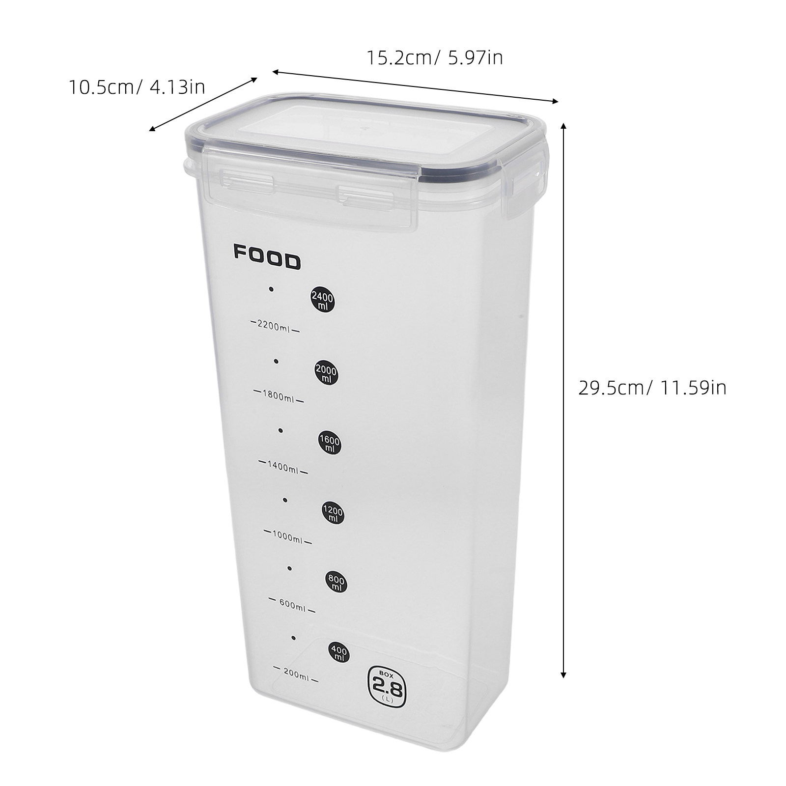 2個入り透明穀物保存容器 密閉型米シリアルパスタディスペンサ - Food Storage Dispenser のレビューと価格